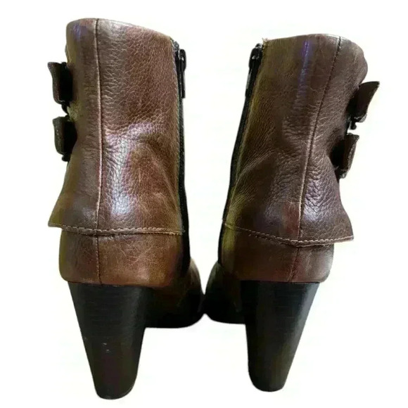 BOC Born Concepts Traipse Brown Leather Boots, Size 6.5 M - Cuff Buckle SHOE - Picture 5 of 10